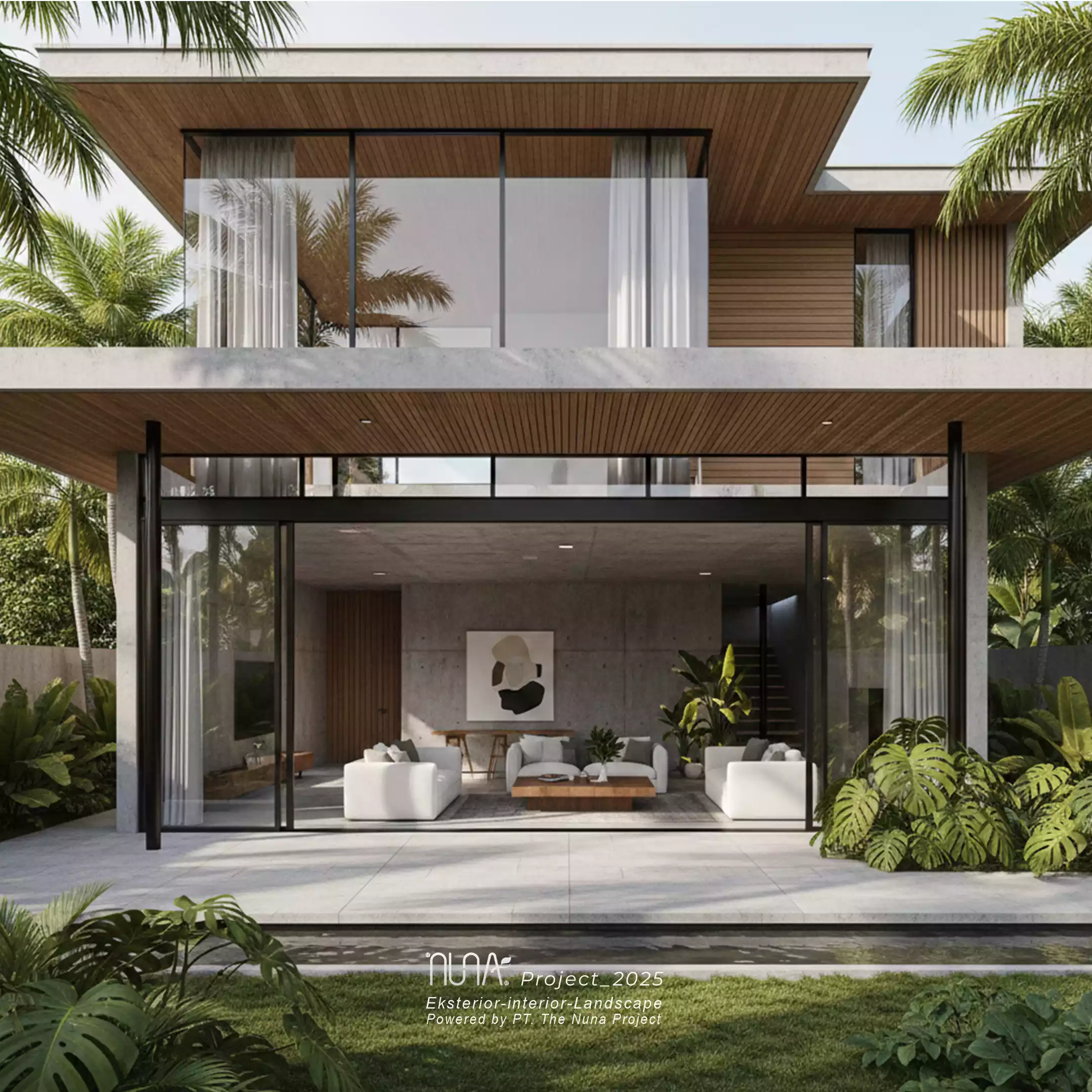 Rumah konsep indoor outdoor