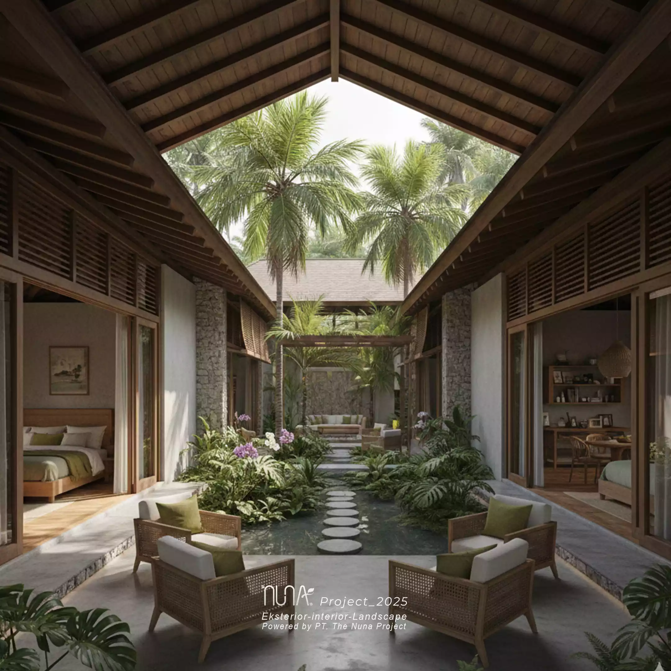 Rumah dengan inner courtyard