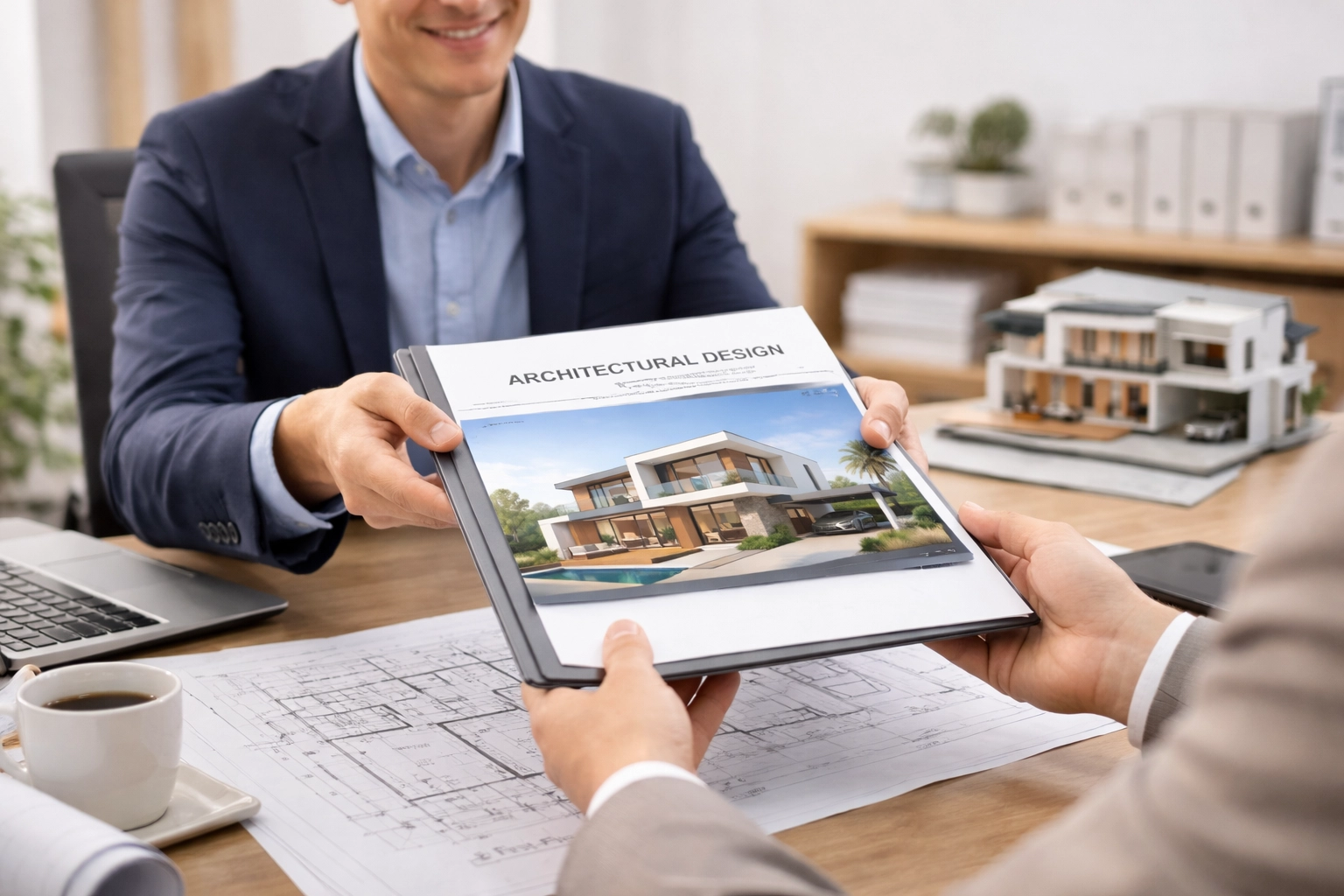 Penyerahan dokumen desain arsitektur kepada klien