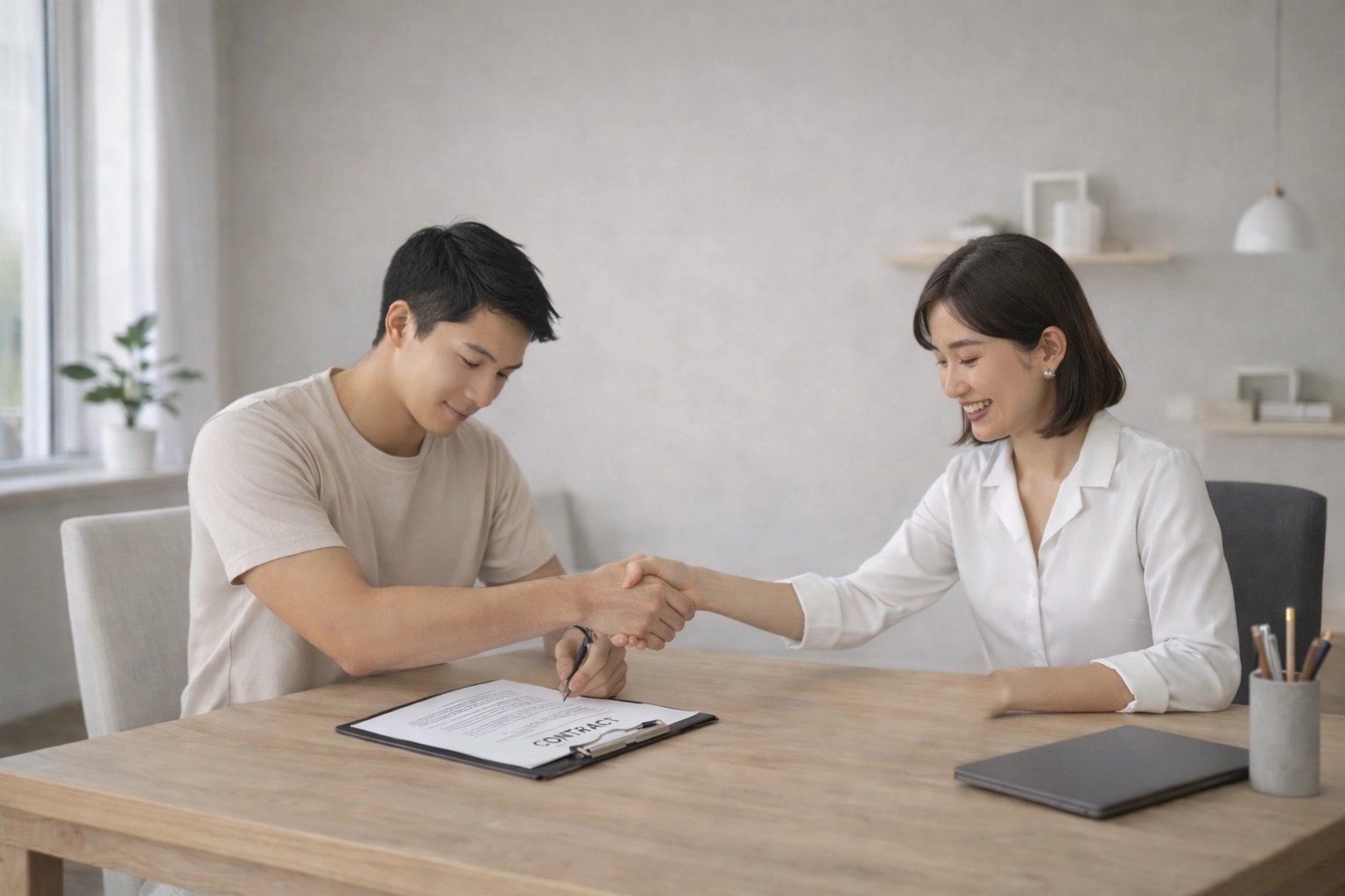 Penandatanganan SPK jasa arsitek sebagai dasar pekerjaan desain