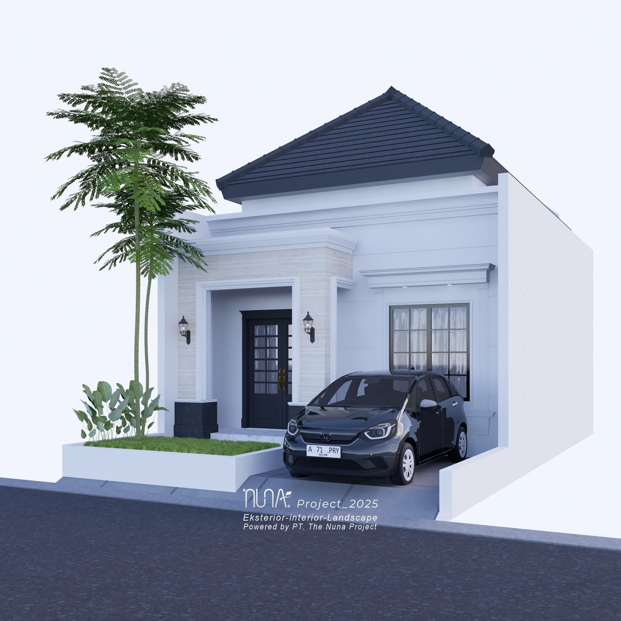 Desain 3D rumah tipe 40 standar Limbad 212 Residence